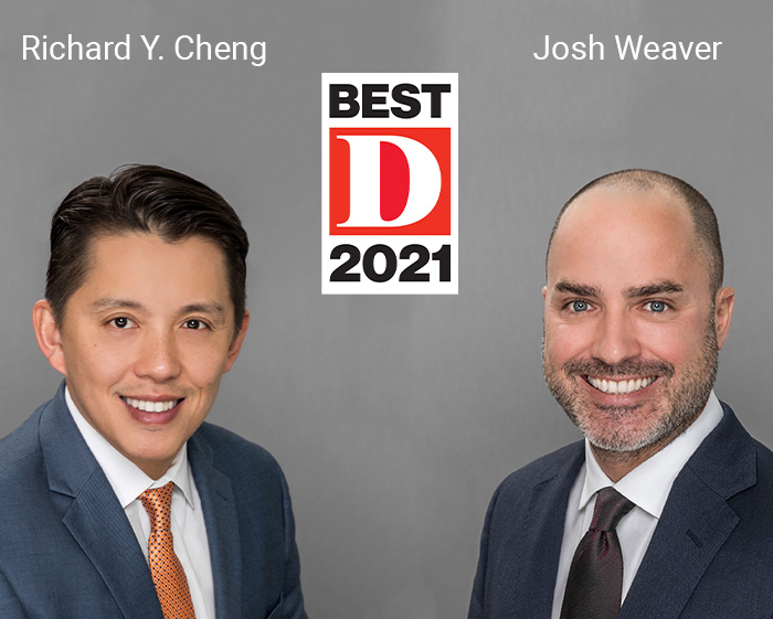 D Magazine Best of 2021 Josh Weaver | Weaver Johnston & Nelson